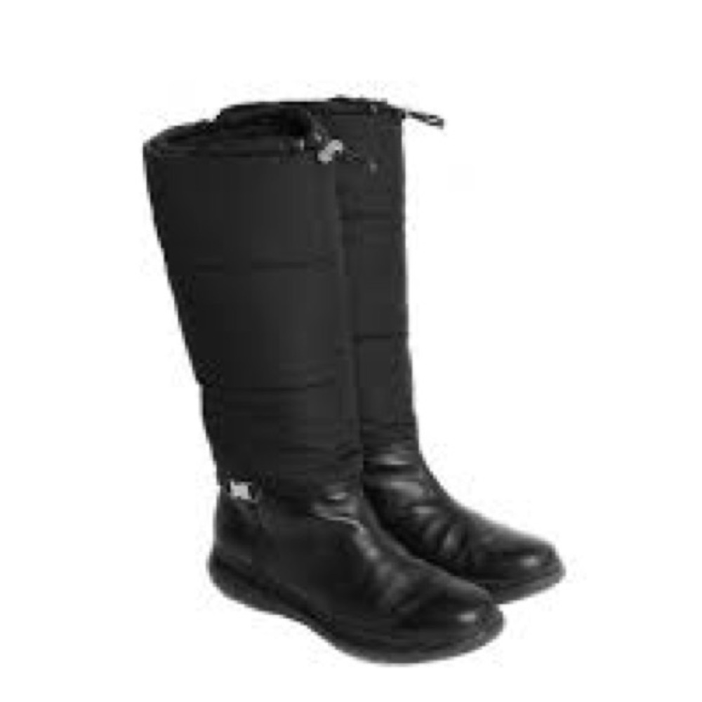 🥾 Prada padded nylon and leather drawstring winter boots - Picture 4 of 11